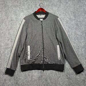 Robert Barakett Full Zip Sweatshirt Jacket Mens LargeGray Long Sleeve Pockets